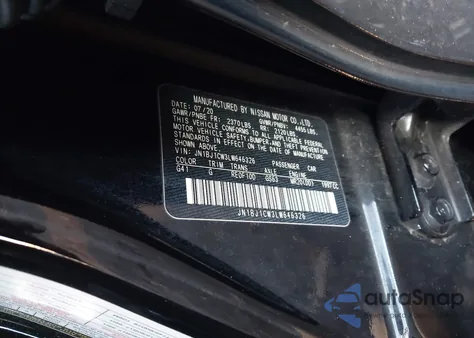 2020 Nissan Rogue Sport Sv Awd Xtronic Cvt из США, поврежденный, VIN JN1BJ1CW3LW646326